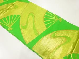 アンティーク　扇模様織出し袋帯（材料）